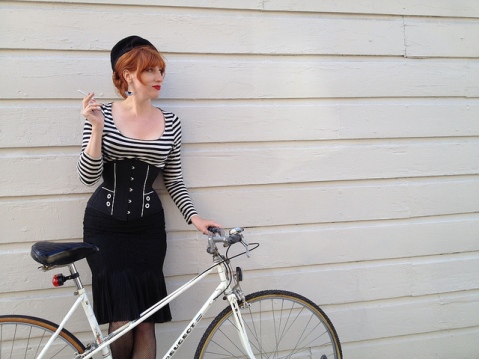 French new-wave bicycle thief chic!  